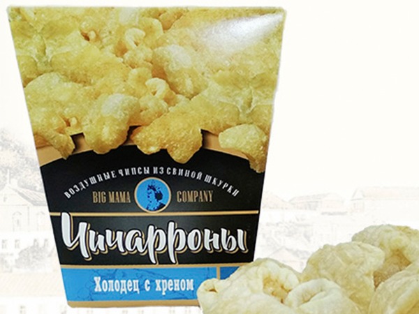Чичарроны со вкусом холодца и хрена в Ельце