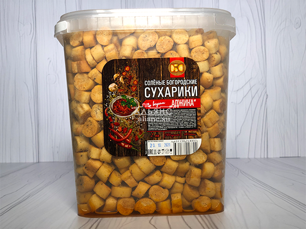 Сухарики с аджикой в Ельце