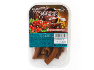 Сыр Чечил паутинка (зелень чеснок)  500 гр.: Сурские гренки Камчатский краб (100 гр)