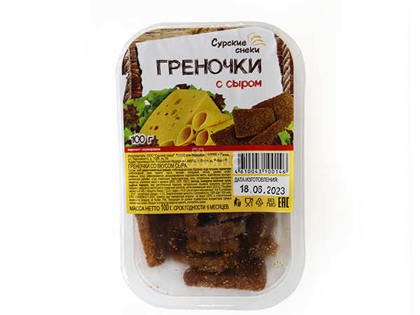 Сурские гренки со вкусом Сыра (100 гр) в Ельце