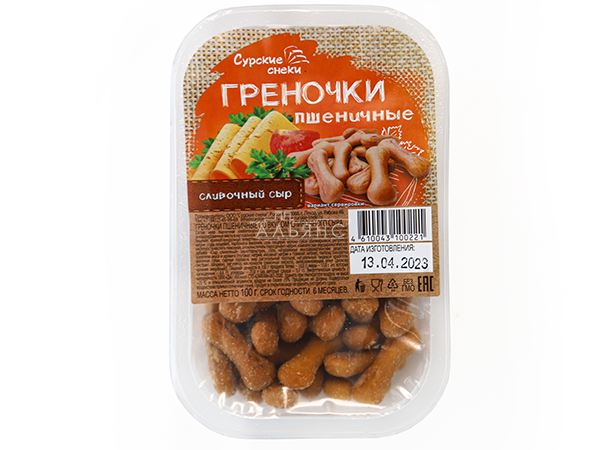 Сурские (ПШЕНИЧНЫЕ) Сливочный сыр (100 гр) в Ельце
