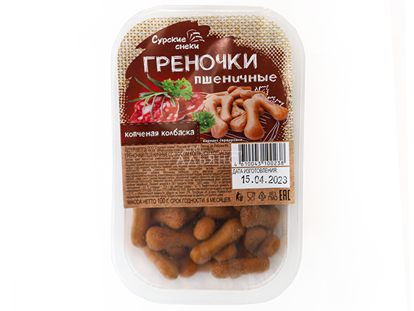 Сурские (ПШЕНИЧНЫЕ) Копченая колбаска (100 гр) в Ельце