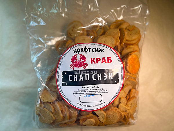 Снапсы ПШЕНИЧНЫЕ "Краб" в Ельце