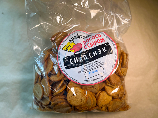 Снапсы ПШЕНИЧНЫЕ "Лосось с сыром" в Ельце