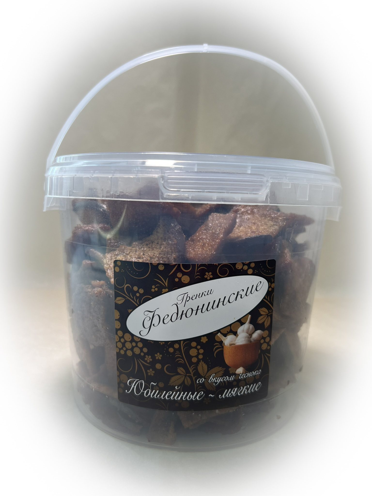 Гренки "ФЕДЮНИНСКИЕ" "Чеснок" (ведро 900 гр.) в Ельце