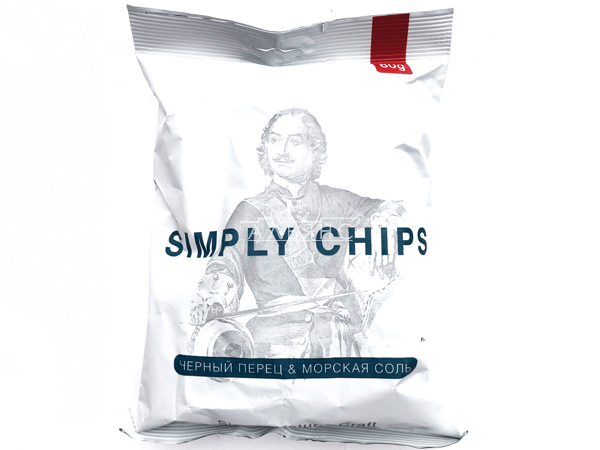 Картофельные чипсы "Simple chips" Морская соль и черный перец 80 гр. в Ельце
